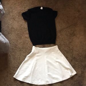 White skirt